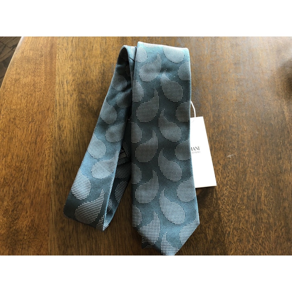 Armani Collezioni 100% silk necktie, blue